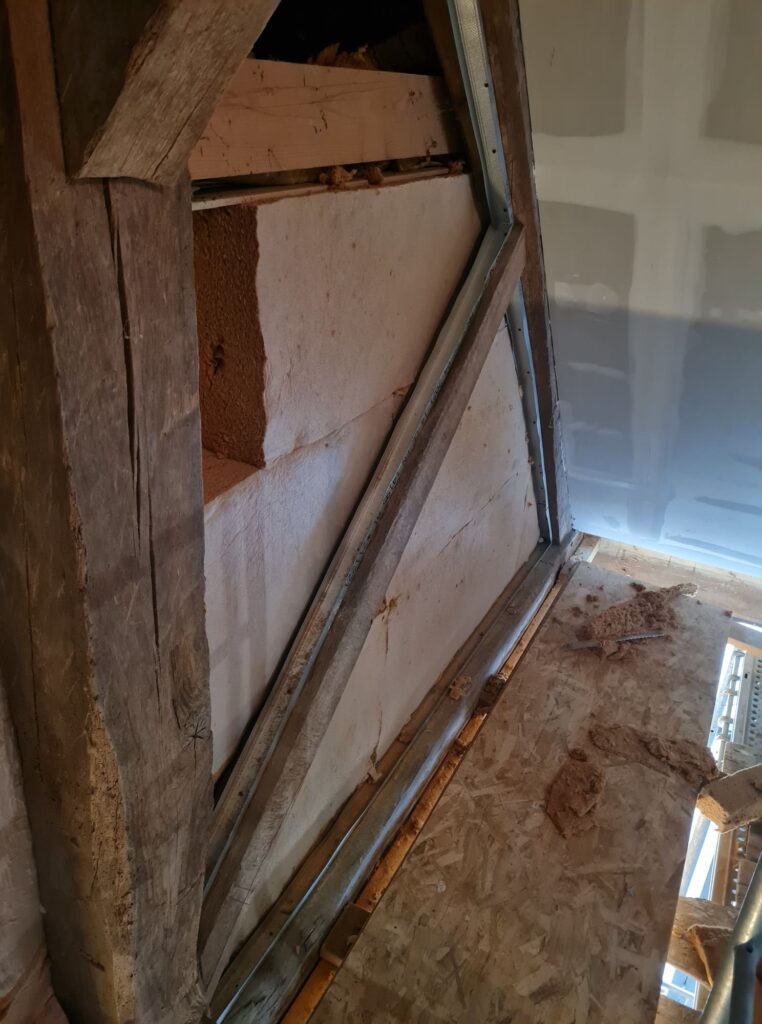 2c Isolation Murs Extérieurs Par L'intérieur En Laine De Bois