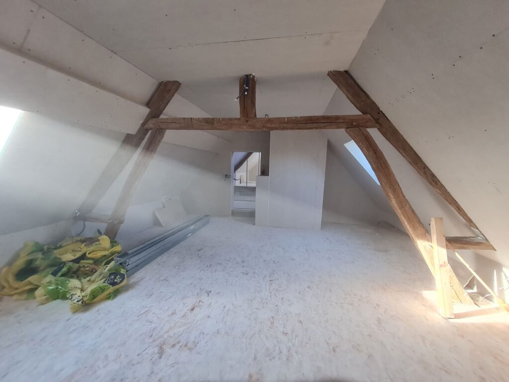 3c Isolation Comble Aménagé Rampant Pieds Droit Plafond Mur